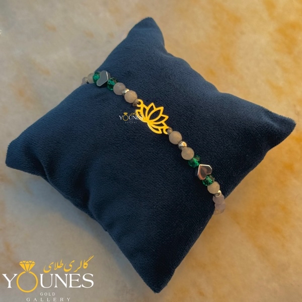 دستبند طلا لوتوس لیزری (نیلوفر)